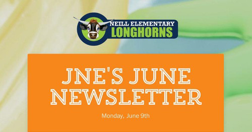 JNE'S June Newsletter