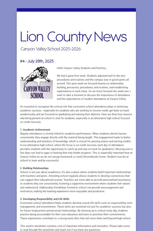 Lion Country News