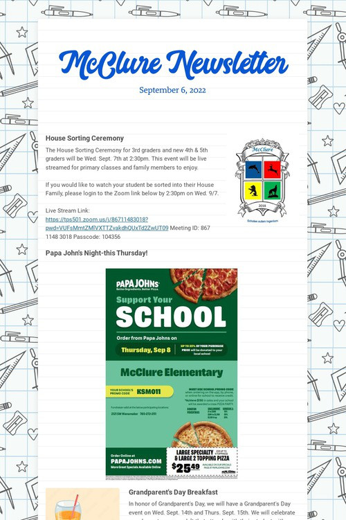 McClure Newsletter