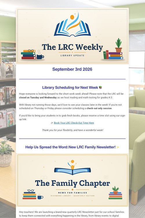 LRC Weekly Update