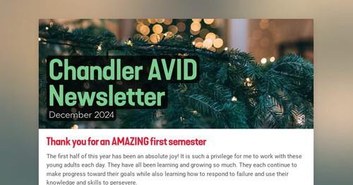 Chandler AVID Newsletter