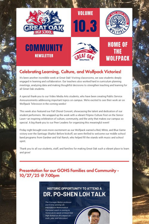 Great Oak - Newsletter Volume 10.2