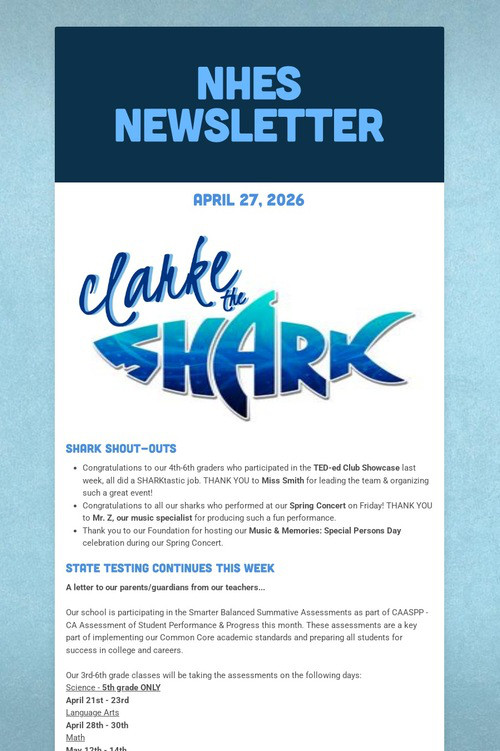 NHES Newsletter