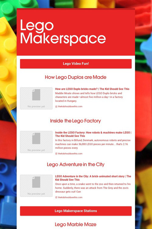 Lego Makerspace