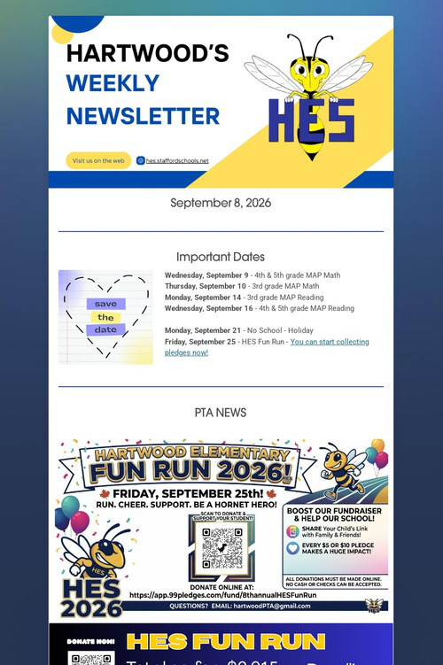 Hartwood's Weekly Newsletter