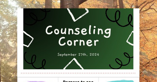 Counseling Corner