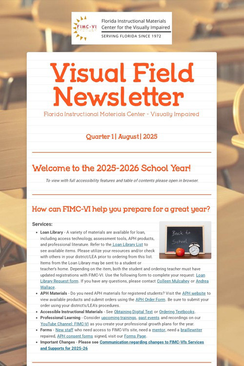 Visual Field Newsletter
