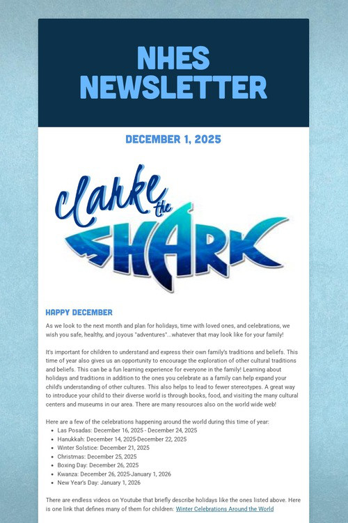 NHES Newsletter