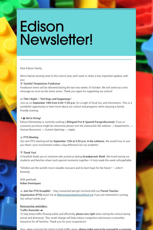 Edison Newsletter!