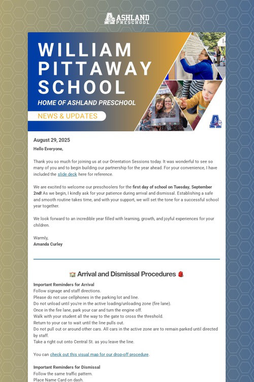 Ashland Preschool Weekly Update