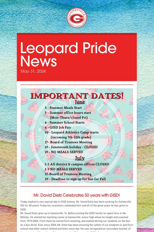 Leopard Pride News