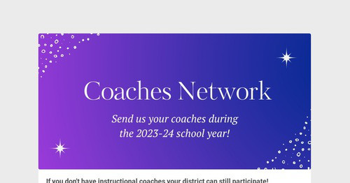 Instructional Coaching Network