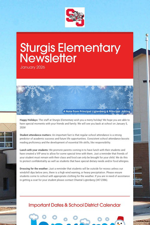 Sturgis Elementary Newsletter