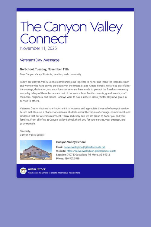 The Canyon Valley Connect