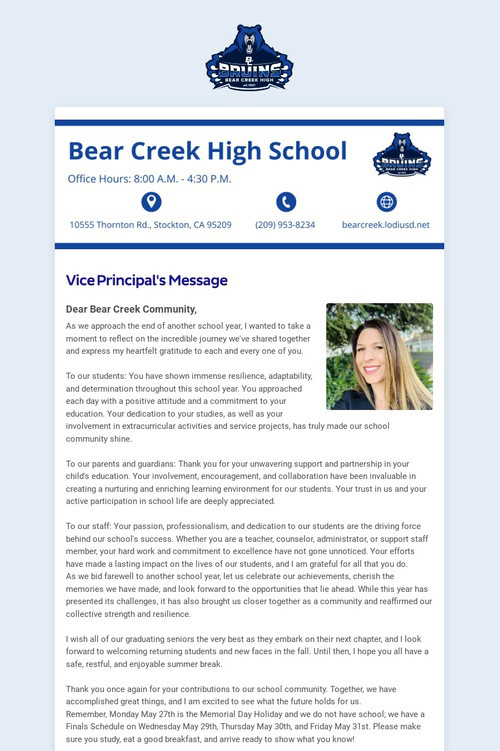 05/26/2024 BCHS Weekly Newsletter