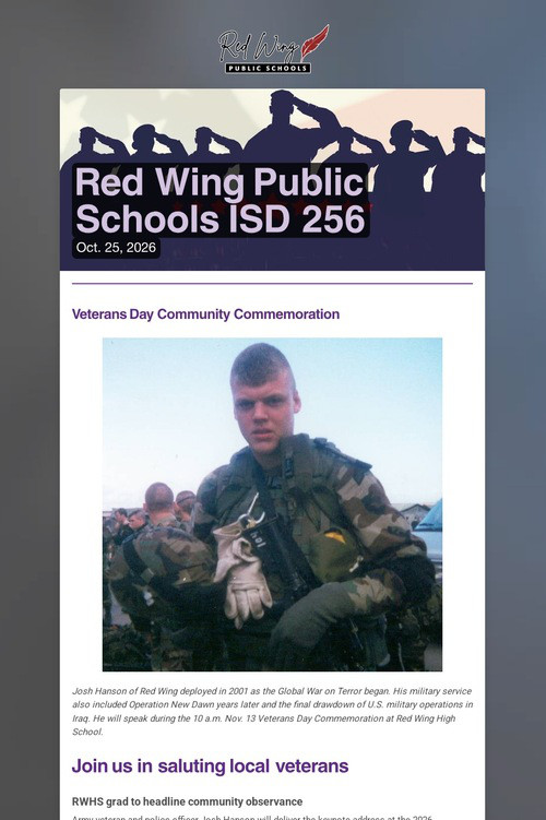 Red Wing Public Schools ISD 256