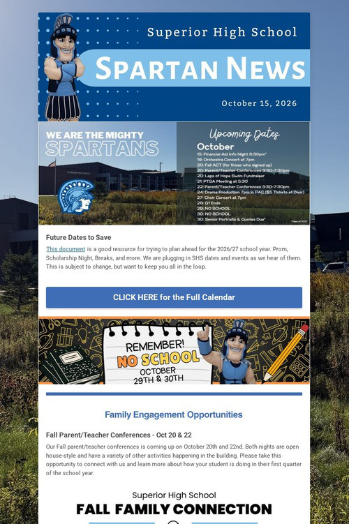 SHS Family News