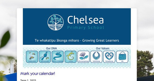 Chelsea School Newsletter | Smore Newsletters for Education