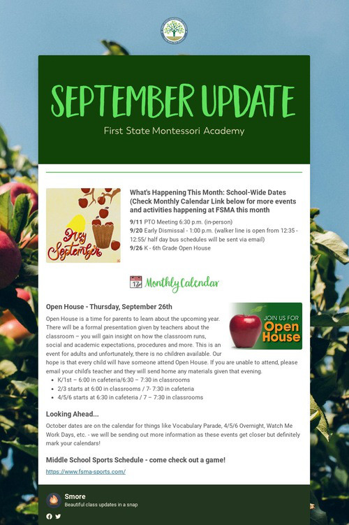September Update