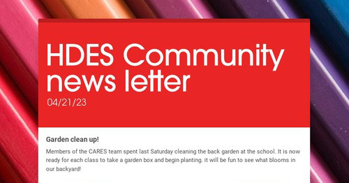 HDES Community news letter