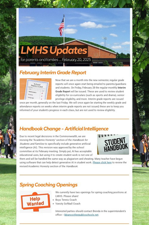 LMHS Updates