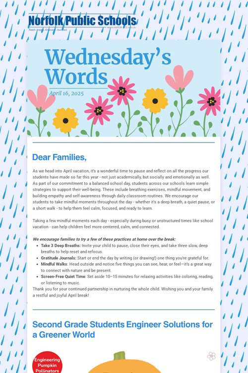 Wednesday's Words