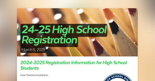 24-25 High School Registration