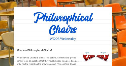 Philosophical Chairs | Smore Newsletters for Education