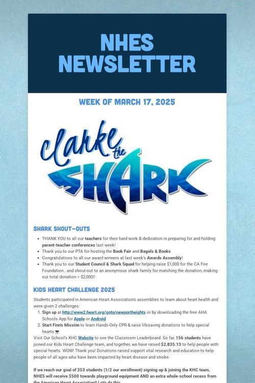 NHES Newsletter