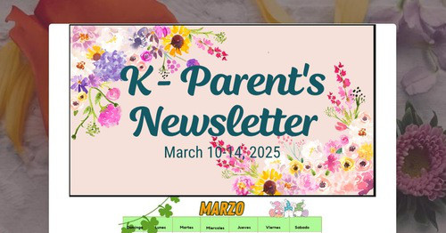 K - Parent's Newsletter