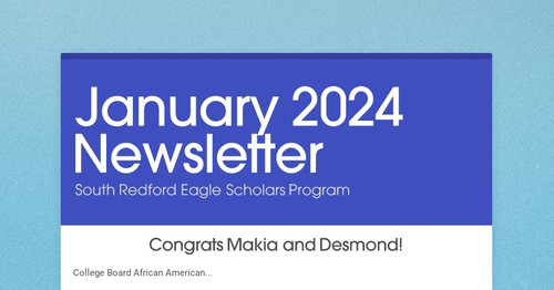 January 2024 Newsletter