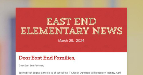 East End Elementary News