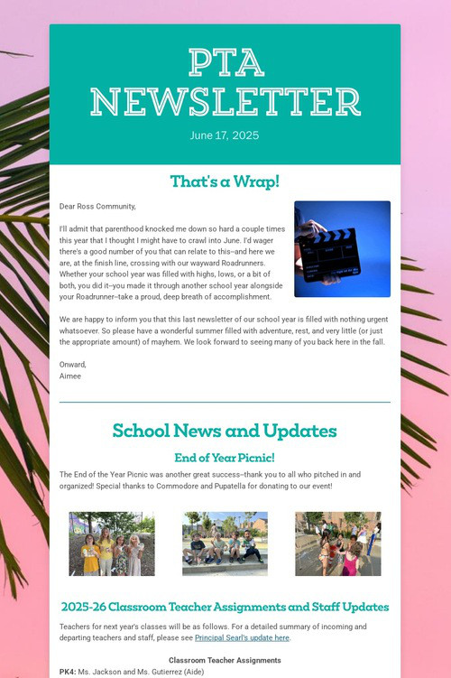PTA Newsletter