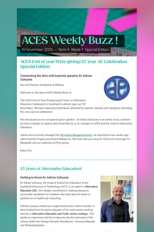 ACES Weekly Buzz !