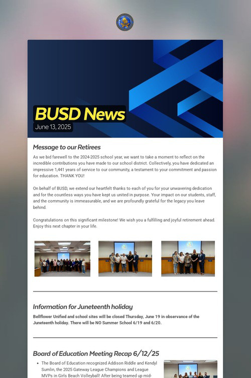 BUSD News