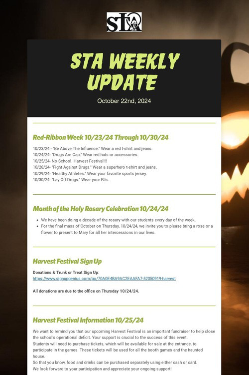 STA Weekly Update