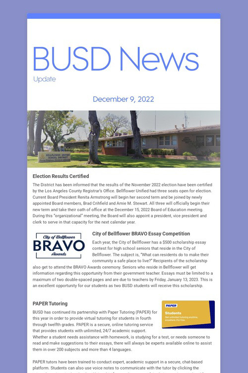 BUSD News