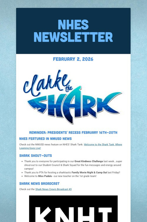 NHES Newsletter