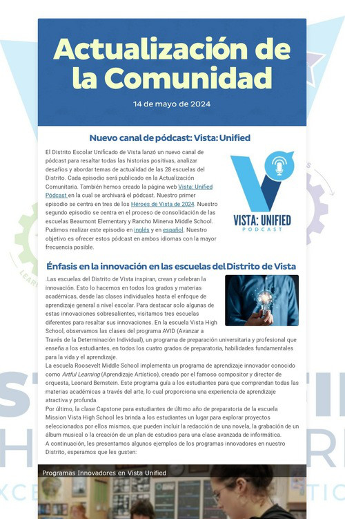 Actualización de la Comunidad