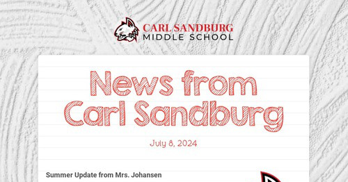 News from Carl Sandburg