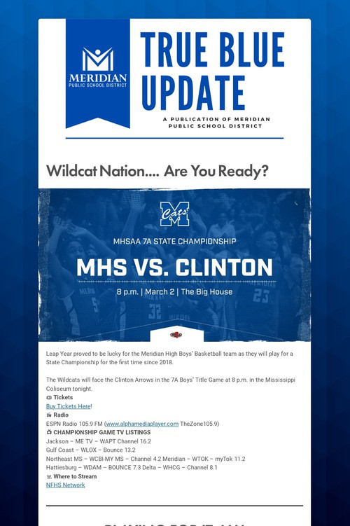 MPSD True Blue Update