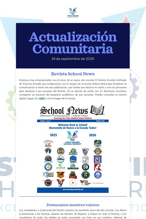 Actualización Comunitaria