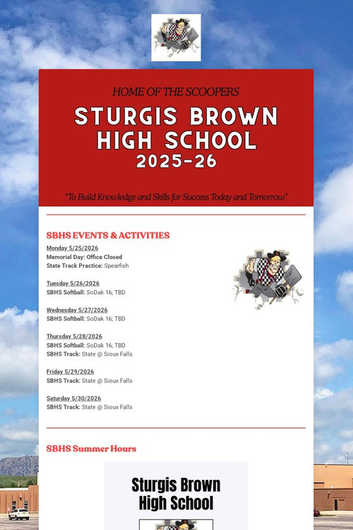 STURGIS BROWN HIGH SCHOOL