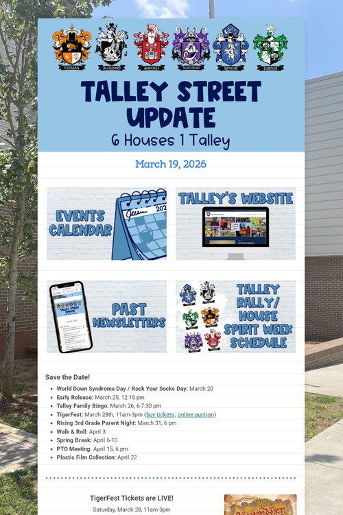 Talley Street Update