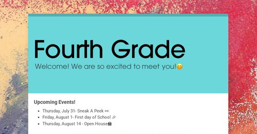 Fourth Grade