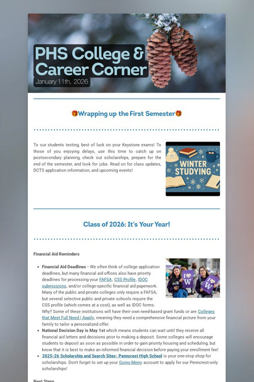 PHS College & Career Corner