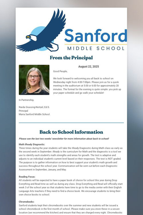 Sanford Family Newsletter