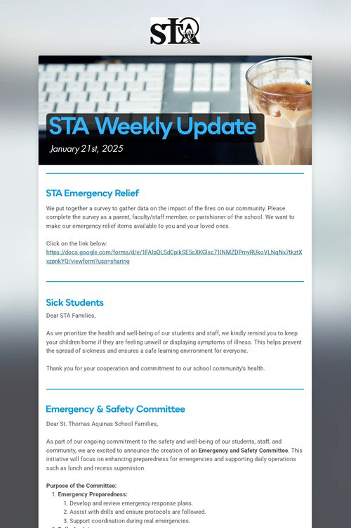 STA Weekly Update