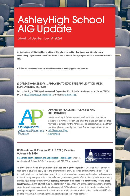 AshleyHigh School AIG Update