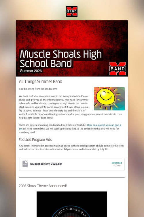 Muscle Shoals High School Band